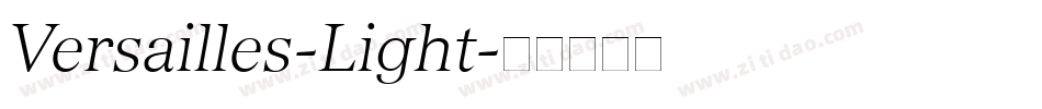 Versailles-Light字体转换