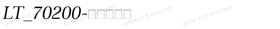 LT_70200字体转换