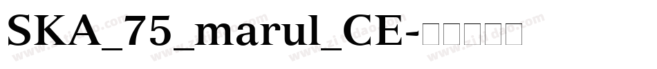 SKA_75_marul_CE字体转换