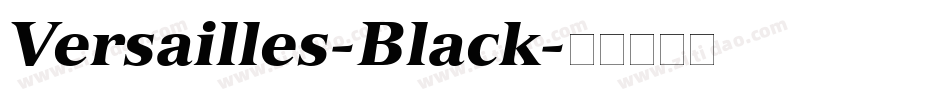 Versailles-Black字体转换