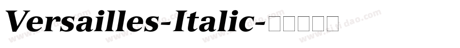 Versailles-Italic字体转换