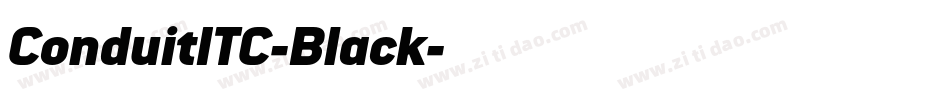 ConduitITC-Black字体转换