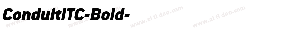 ConduitITC-Bold字体转换