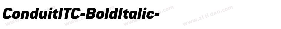 ConduitITC-BoldItalic字体转换