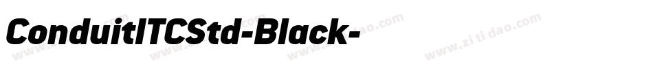 ConduitITCStd-Black字体转换