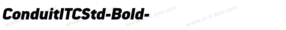 ConduitITCStd-Bold字体转换