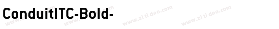 ConduitITC-Bold字体转换
