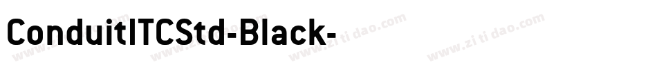 ConduitITCStd-Black字体转换