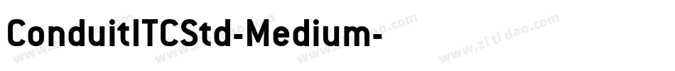 ConduitITCStd-Medium字体转换