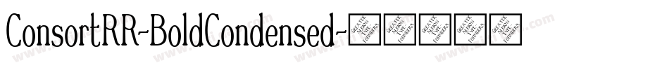 ConsortRR-BoldCondensed字体转换