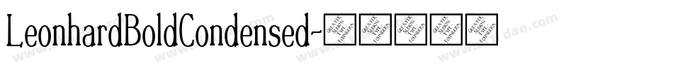 LeonhardBoldCondensed字体转换