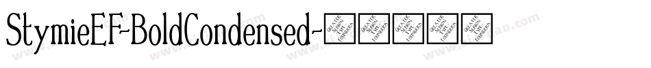 StymieEF-BoldCondensed字体转换
