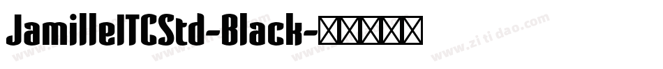 JamilleITCStd-Black字体转换