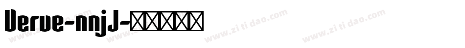 Verve-nnjJ字体转换