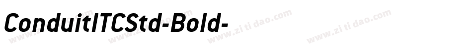 ConduitITCStd-Bold字体转换
