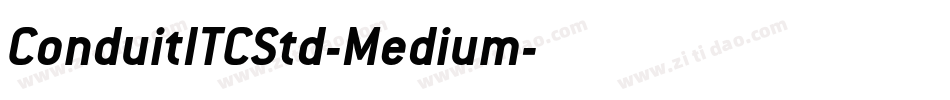ConduitITCStd-Medium字体转换