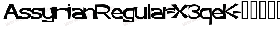 AssyrianRegular-X3qeK字体转换