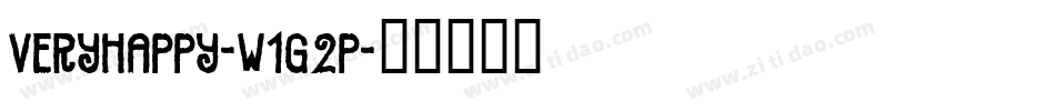 VeryHappy-w1G2P字体转换