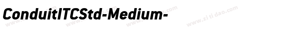 ConduitITCStd-Medium字体转换
