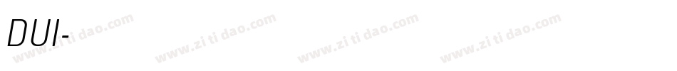 DUI字体转换