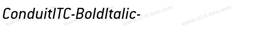 ConduitITC-BoldItalic字体转换
