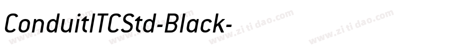 ConduitITCStd-Black字体转换