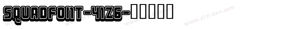 SquadFont-41z6字体转换