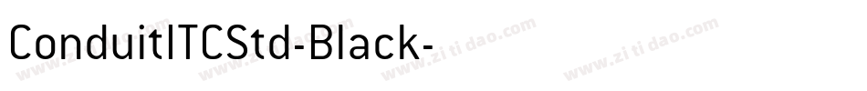 ConduitITCStd-Black字体转换