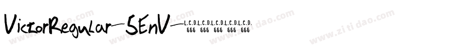 VictorRegular-5EnV字体转换