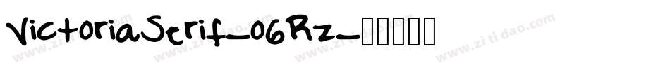 VictoriaSerif-o6Rz字体转换