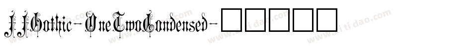 FFGothic-OneTwoCondensed字体转换
