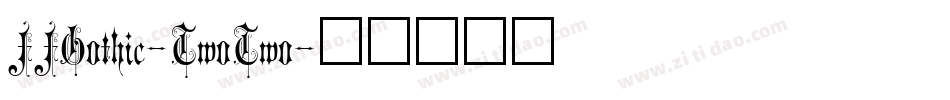 FFGothic-TwoTwo字体转换