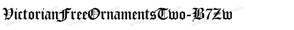 VictorianFreeOrnamentsTwo-B7Zw字体转换