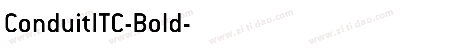 ConduitITC-Bold字体转换