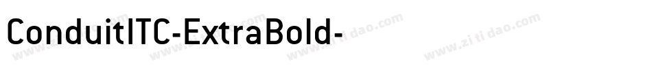 ConduitITC-ExtraBold字体转换