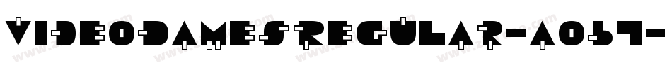 VideoDamesRegular-AO67字体转换