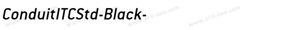 ConduitITCStd-Black字体转换