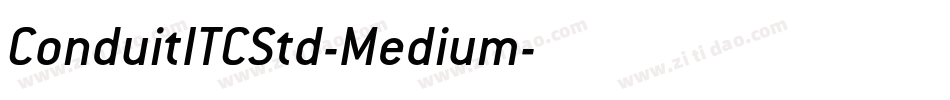 ConduitITCStd-Medium字体转换