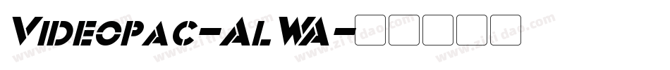 Videopac-AlWA字体转换