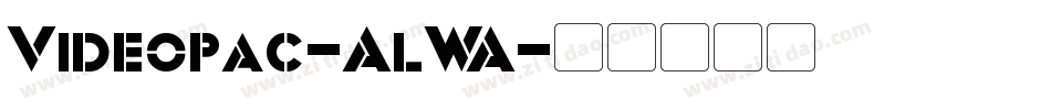 Videopac-AlWA字体转换