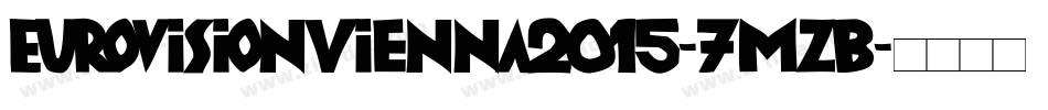 EurovisionVienna2015-7mzB字体转换