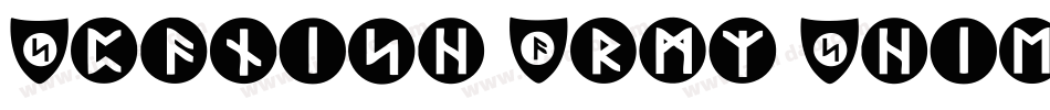 Spanish-Army-Shields-Two字体转换