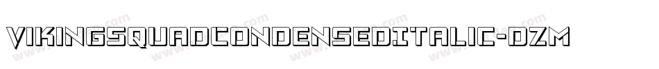 VikingSquadCondensedItalic-dzMx字体转换