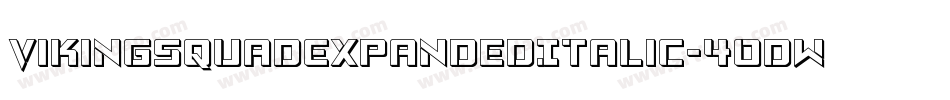 VikingSquadExpandedItalic-4OdW字体转换