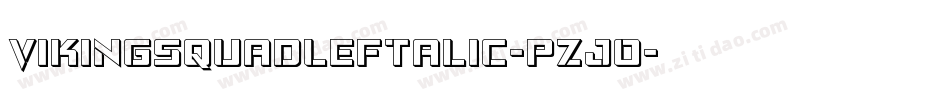 VikingSquadLeftalic-pzjO字体转换