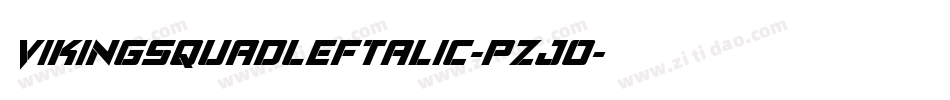 VikingSquadLeftalic-pzjO字体转换