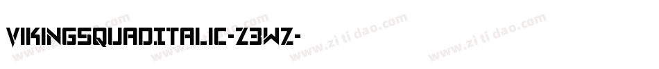 VikingSquadItalic-Z3wz字体转换