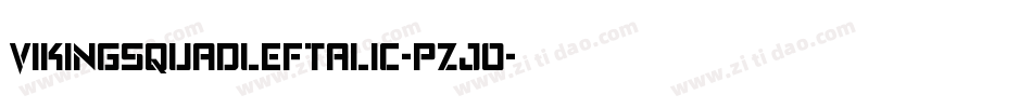 VikingSquadLeftalic-pzjO字体转换