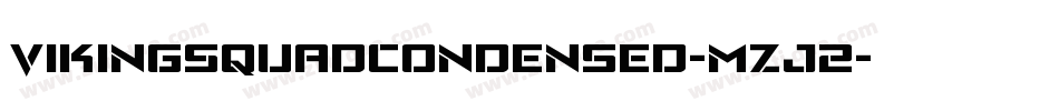 VikingSquadCondensed-mzj2字体转换
