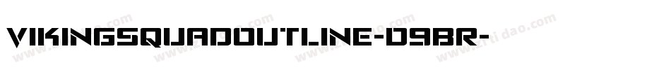 VikingSquadOutline-D9BR字体转换